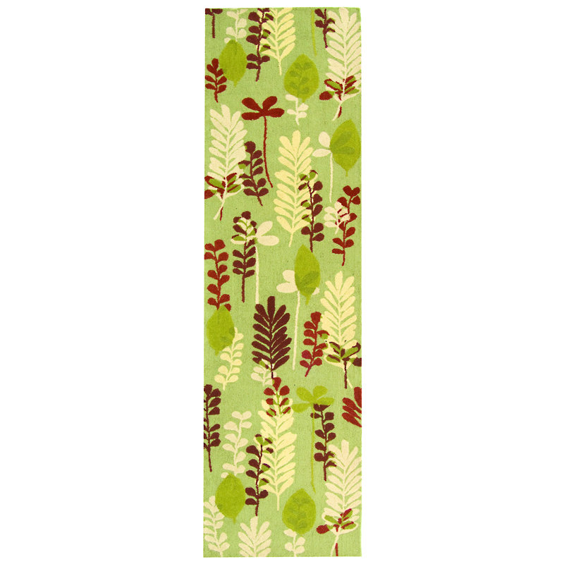 Berkley Hand Hooked Thick Wool Pile Floral Rug, Runner 2'6" x 10'