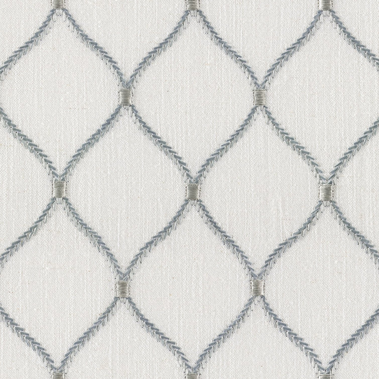 Botanica Jovial - 57" Emboidered Linen Blend Drapery Fabric by the Yard