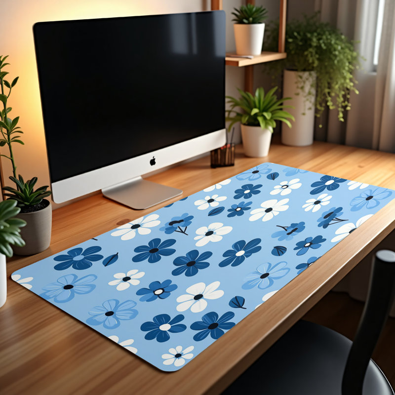 Polyester Desk Pad, 14.4x12.1