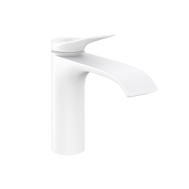 Hansgrohe Vivenis Single-hole Faucet 110 with Pop-Up Drain, 1.2 GPM, Matte White