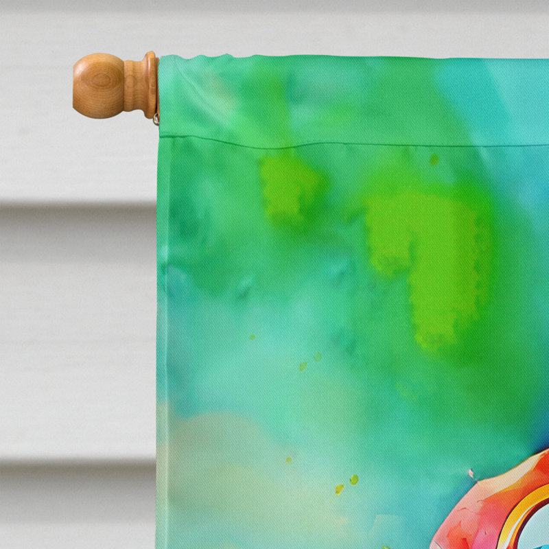 Drapeau de maison hippie