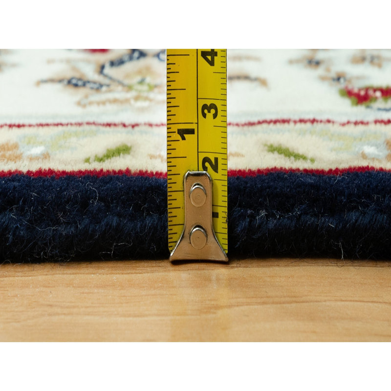 Buskager One-of-a-Kind Rectangle 4'3" X 6'3" New Age Wool Area Rug Blue