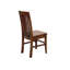 Chaise d'appoint à dossier en lattes de bois massif Centerville