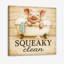 «Squeaky Clean - Cochon dans la baignoire», art mural sur toile-667767184