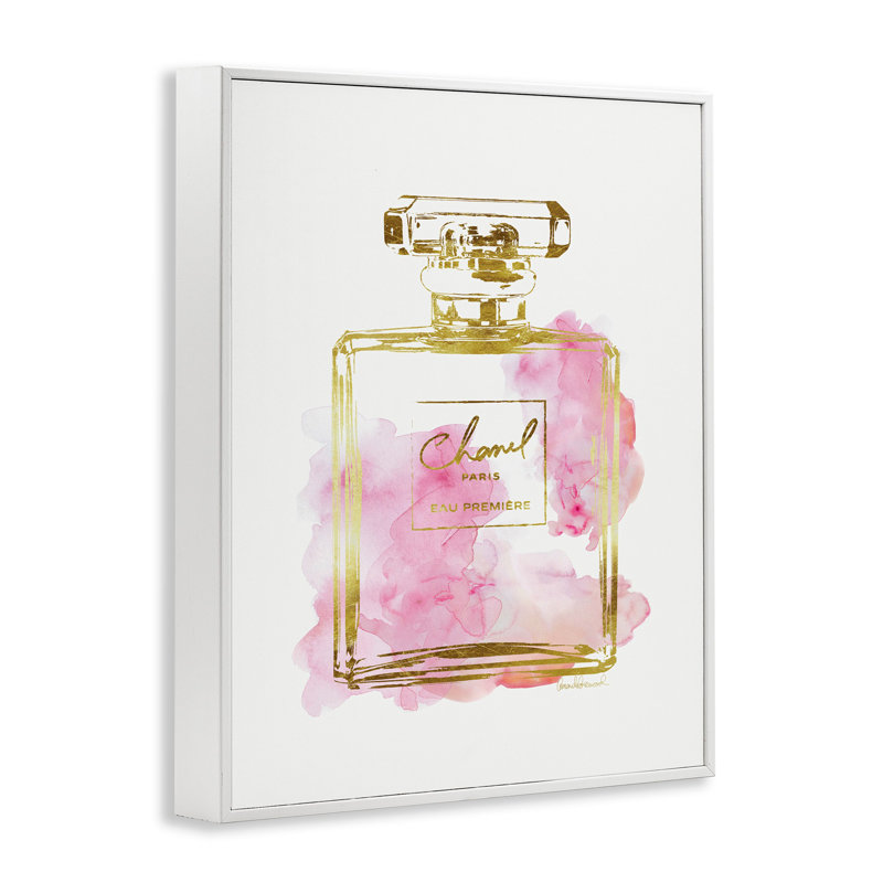 «Perfume Bottle», impression, Giclée encadrée blanc bord de mer, H 30 po x l 24 po
