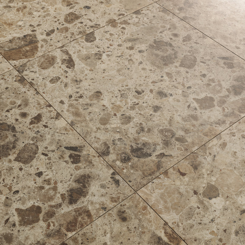 Rizo 24x24 Matte Terrazzo Look Porcelain Tile, Desert