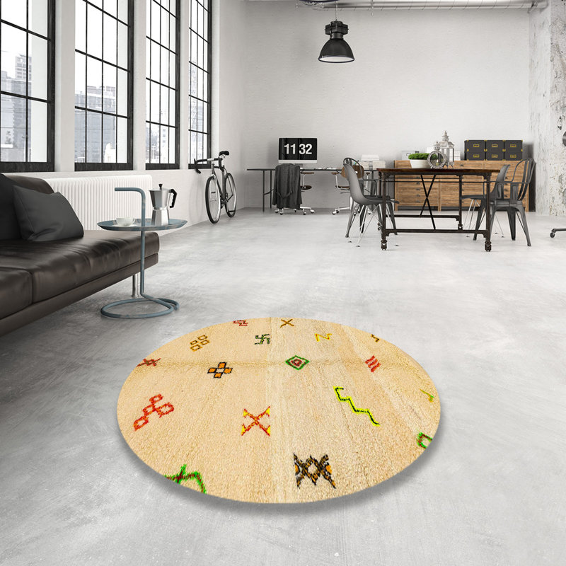 Tapis abstrait moderne 2911, Rond 8 pi
