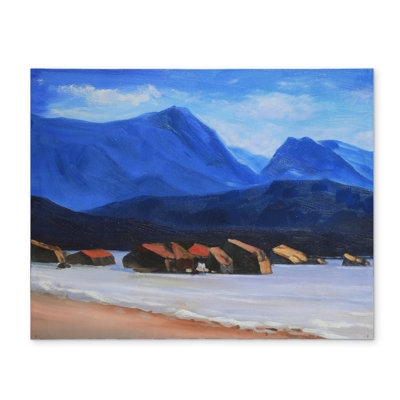 Scenic Coastal Blue Placemat - Scotland Calm Eddies Decor