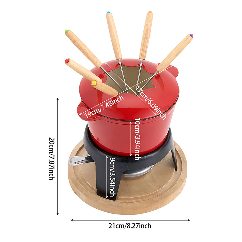 Breeins 2L Cast Iron Stock Pot