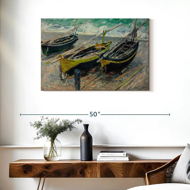 Trois bateaux de pêche Mehar 1886
