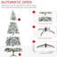 Arbre de Noël artificiel enneigé 9 pi avec branches réalistes-121360851