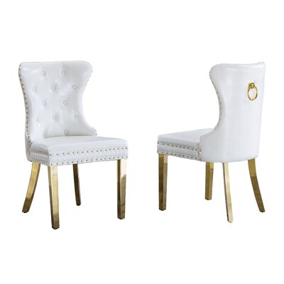 Etta Avenue™ Procida Tufted Wing Back Side Chair & Reviews | Wayfair