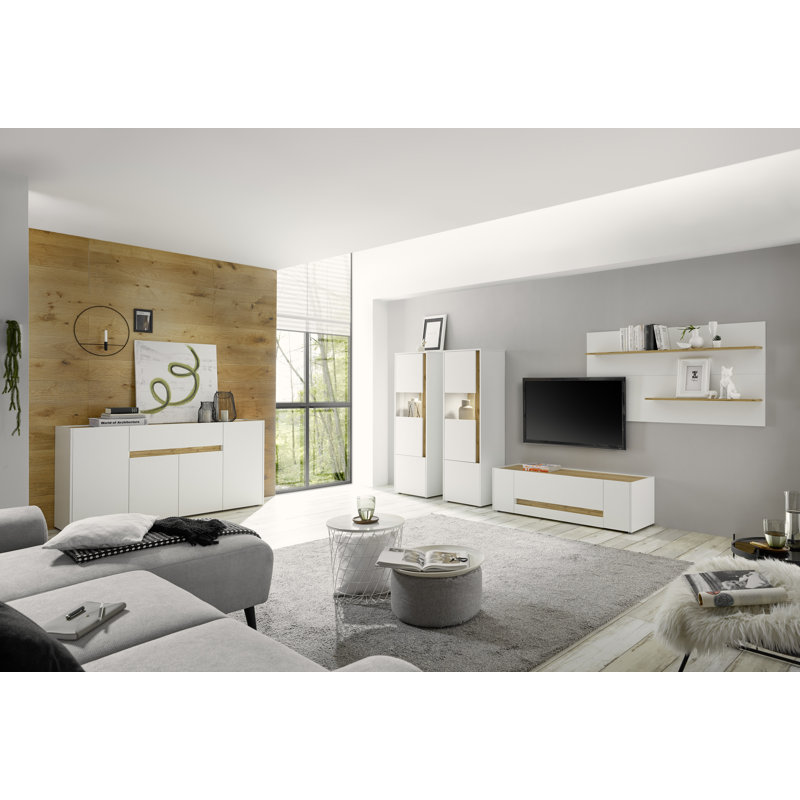Alexix Unfinished Entertainment Centre for TVs up to 65", White