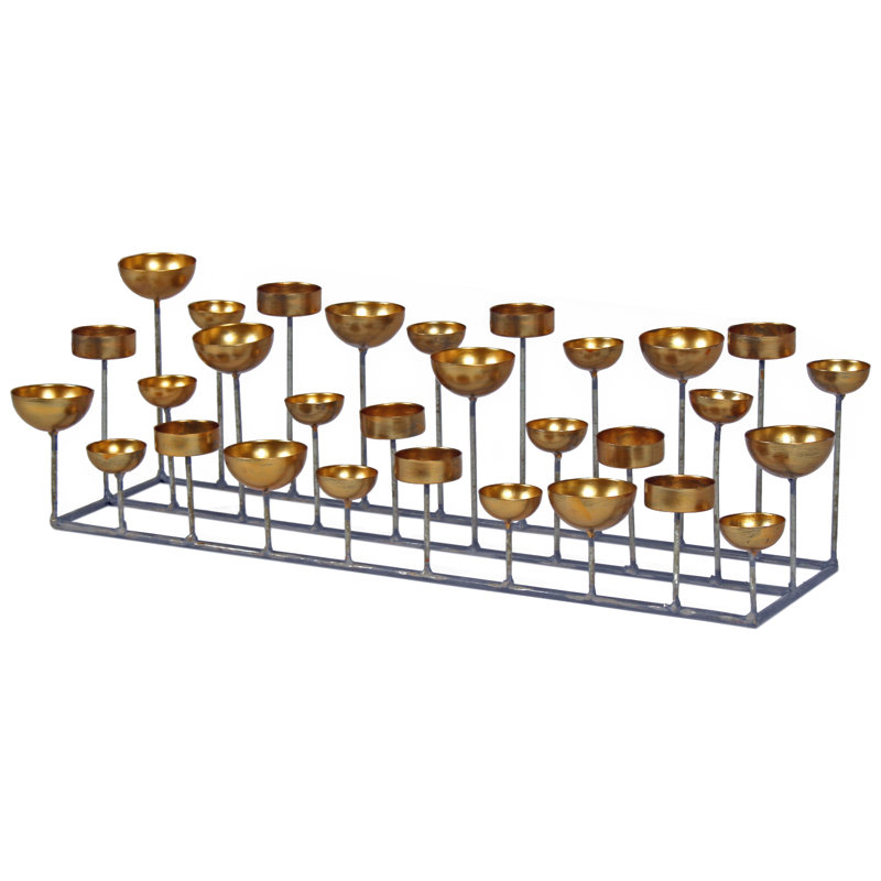 Metal Tabletop Candelabra