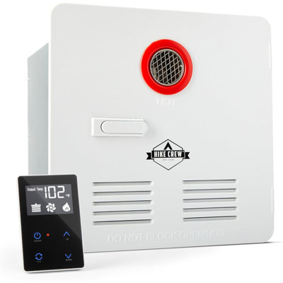 Hike Crew Tankless RV Hot Water Heater, RV Propane Water Heater System for Instant Hot Water.