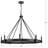 8 - Light Dimmable Wagon Wheel Chandelier-2030056314