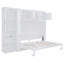 Grand lit escamotable mural avec armoires, grand
