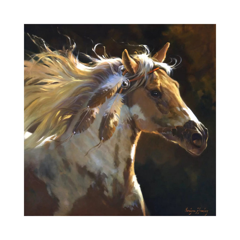 Spirit Horse by Carolyne Hawley - Wrapped Canvas Print, 30.48 cm H x 30.48 cm W, Wrapped Canvas