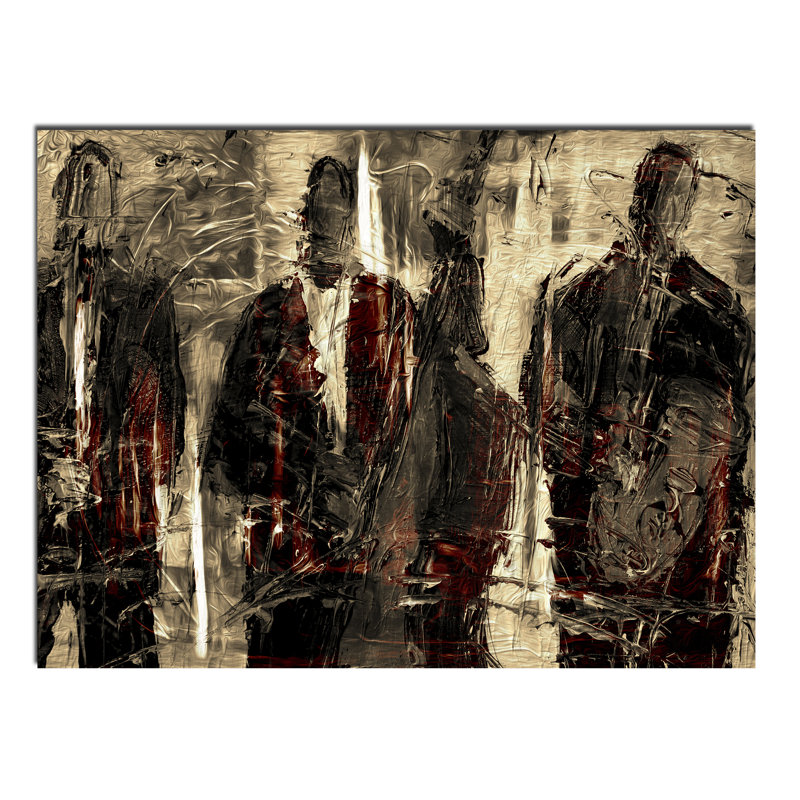 « musical trio », impression sur toile tendue encadrée