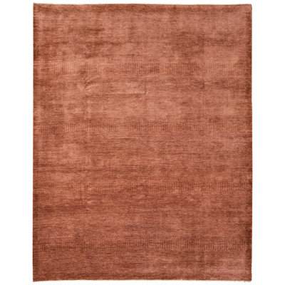 Pagdi Modern Solid Brown Area Rug