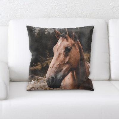 Portrait Style Photography Throw Pillow