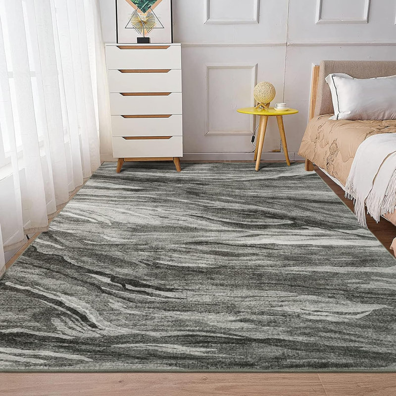 Tapis abstrait 5 x 7 po, Rectangle 1 pi 6 po x 1 pi 7 po