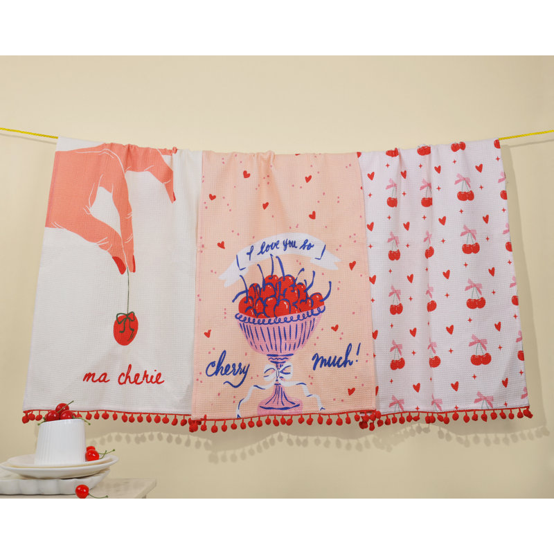 Ma Chérie Cherry Kitchen Towel Set