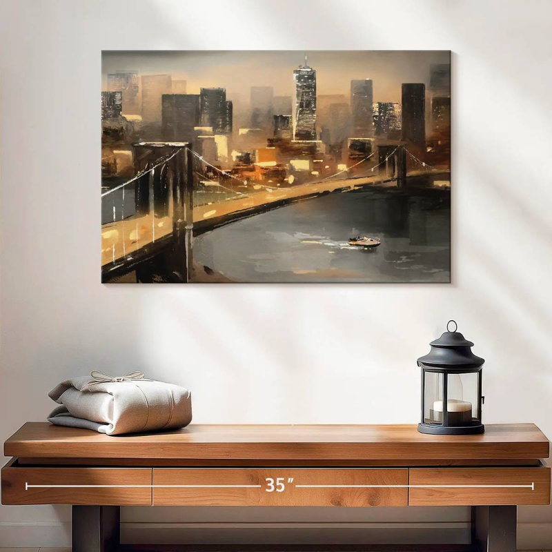 Sirci NYC Skyline Glow, H 16 po x l 24 po