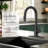 Pull Down Single Handle Kitchen Faucet With Deck Plate, Handles and Supply Lines-86502922