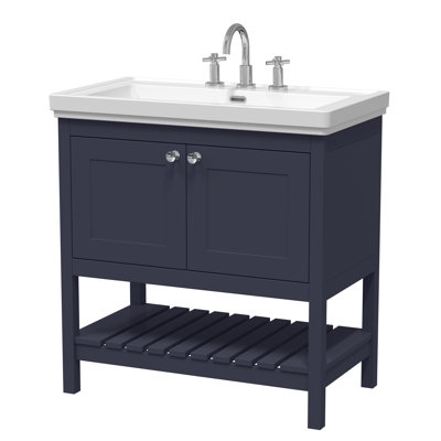 Bexley 830mm Single Bathroom Vanity with Integrated Fireclay Basin