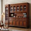 Buffet en bois massif brun noisette