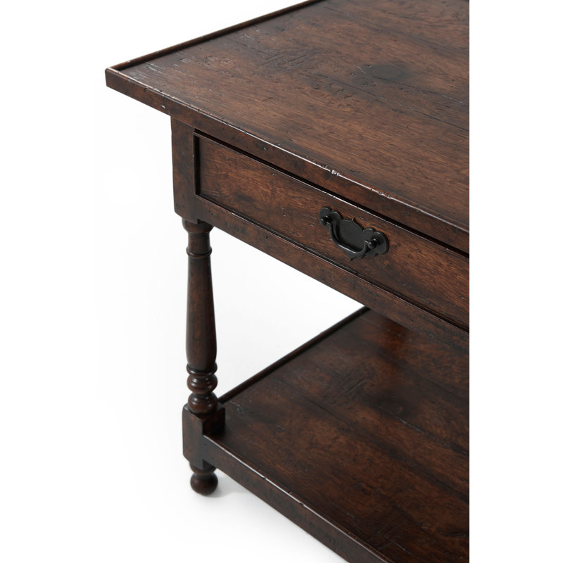 Althorp - Victory Oak End Table with Storage