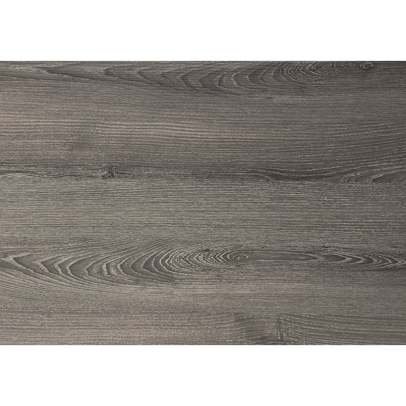L-Shaped Desk, 80"L, Dark Taupe, Right-Hand Facing, Gray