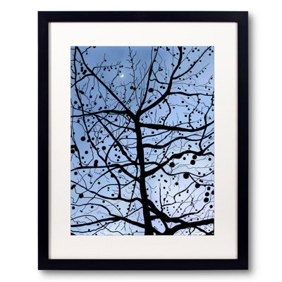 London Plane Tree And Moon Print by Evan Sklar