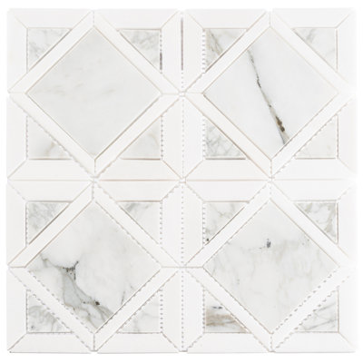 Maquette Marble Novelty Mosaic Kitchen Backsplash, Bathroom, Shower, Pool, Wall and Floor Tile