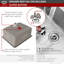 Stylish Palma Dual Mount 20 1/2" Single Bowl Stainless Steel Kitchen Sink