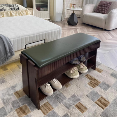 Solid Wood Shoe Bench Shoe Storage Creative Shoe Racks