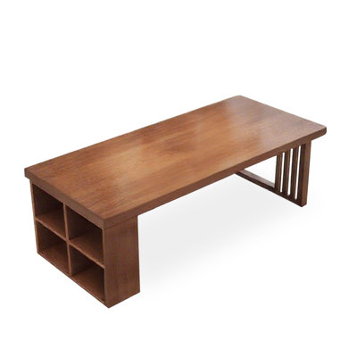 Nut-brown Rectangular Solid Wood desk