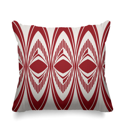 Geometric Outdoor Reversible Throw Pillow