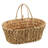 Handwoven Wicker Basket Set with Folding Handles (Set of 2)