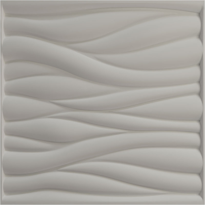 Panneau mural 3D décoratif Ripple EnduraWall, Rose champagne métallique nacré universel