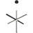 Vega LED Pendant - Black Finish-1162047882