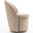Upholstered Barrel Dining Chairs, Boucle Fabric Swivel Kitchen Chairs, Wingback Side Chairs, Vanity Chairs-543675562