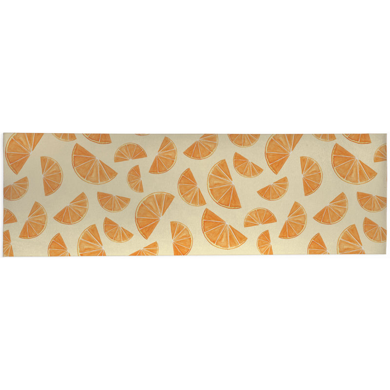 Summer Oranges Outdoor Rug, Runner 2'6" x 8'