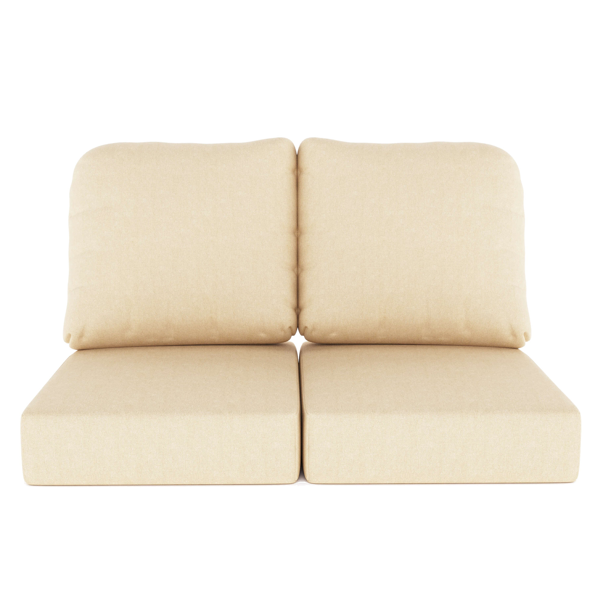 Amala Indoor/Outdoor Sunbrella® Loveseat Cushion, Canvas Canvas Sunbrella® Canvas
