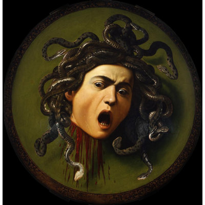 "Medusa" by  Caravaggio - Gallery Wrap Canvas Wall Art