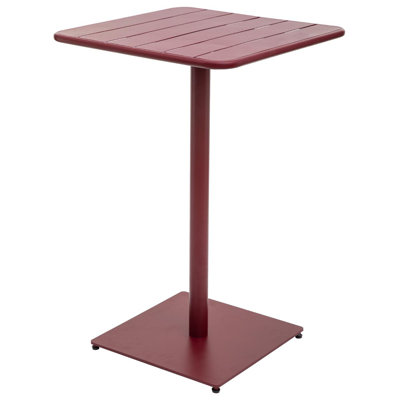 Yasser Square Metal Outdoor Bar Table , 65cm cm W 65cm cm D