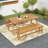 Sunny 4 - Person Acacia Patio Dining Set with Rectangular Table