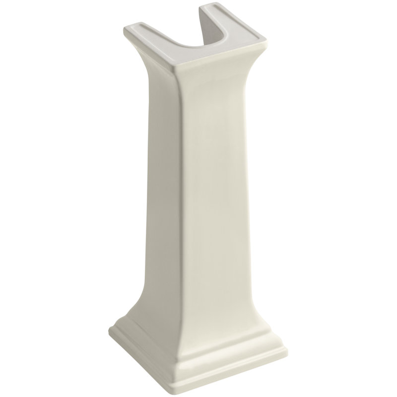Memoirs Bathroom Sink Pedestal Only, Almond