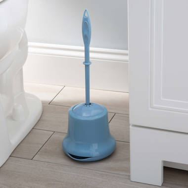 Bath Bliss Toilet Brush and Holder with Rim Scrubber